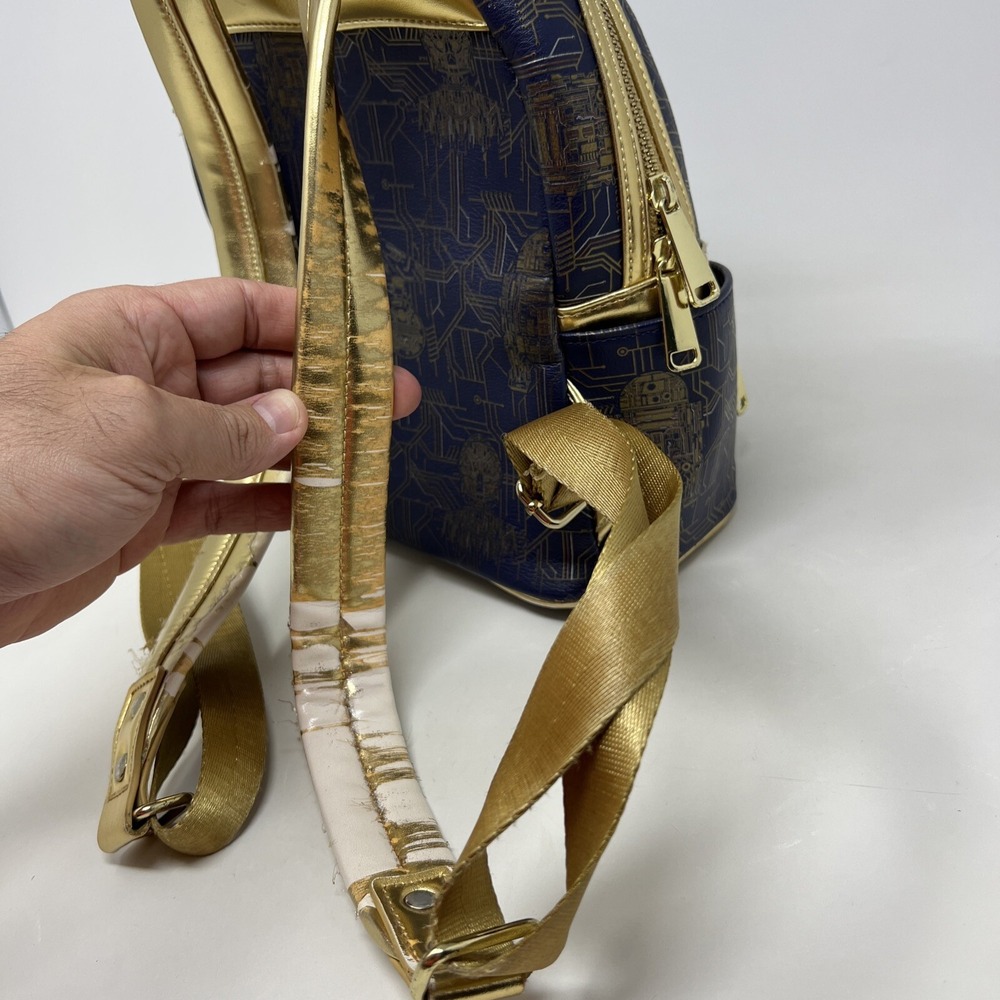 Star Wars Galaxys Edge Droid Depot Mini Backpack Disney Parks R2-D2 C-3PO Read! - Picture 6 of 13